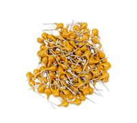 Innfeeltech 100pcs 50V 4.7uF Monolithic Ceramic Capacitor Yellow Electronic Accessories for Computer and Telephone