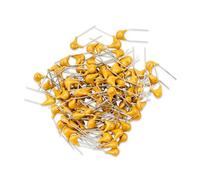 Innfeeltech 100pcs 50V 68nF Monolithic Ceramic Capacitor Yellow Electronic Accessories for Computer and Telephone