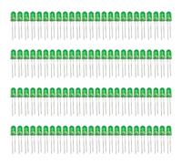 Innfeeltech 100pcs 5mm Green LED Diode Lights DC 2V 20mA 5mm Electronics Emitting Components Light Diodes LEDs Bulb