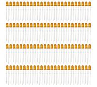 Innfeeltech 100pcs 5mm Orange LED Diode Lights DC 1.9V~2.1V 20mA 5mm Electronics Emitting Components Light Diodes LEDs Bulb