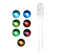 Innfeeltech 100pcs 5mm RGB LED Diodes light DC 3.0~3.4V, 20mA, Slow Flash LED, Coloured Flashing 5mm LED for DIY Projects