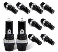 Innfeeltech 10pcs Screw Cap Solder Cap Mounted Fuse Holder Base for 5x20mm Fuse