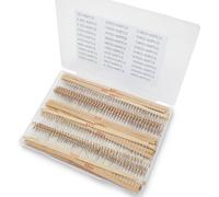 Innfeeltech 1200 Pcs 1/4W 5% Tolerance 1Ohm~1M Ohm Carbon Film Resistor Resistance Kit, 30 Values each 40 Pcs
