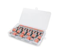 Innfeeltech 15 Pcs Connecting Ternimal, 1 In 3 Out, 1 In 4 Out, 1 In 5 Out Connection Clamp with Lever Each 5 Pcs, Cable Connectors with 0.2-4 mm² Conductor Clamp For DIY Projects