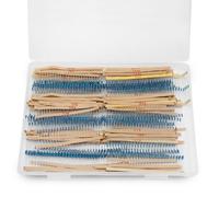 Innfeeltech 1500 Pcs 1/4W 1% Tolerance 1~4.7M Ohm Metal Film Resistor Resistance Kit, 60 Values each 25 Pcs