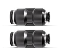 Innfeeltech 20 Pcs 12mm to 14mm Black Straight Reducer Push to Connect Pneumatic Fitting Quick Release Pneumatic Connectors