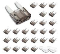 Innfeeltech 25 Pcs Mini Size Automotive Fuse, Flat Car Fuse 2A with 2 Plastic Clips for Car, Truck and Motorbike