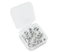 Innfeeltech 25pcs Slow Blow Glass Fuses 5 * 20mm 250V 1.25A Slow Tube Fuse Assortment Kit