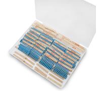 Innfeeltech 400 Pcs 1W 1% Tolerance 0.1~10KΩ Metal Film Resistor Resistance Kit, 35 Values, 5 Value(1,10,100,1K, 10KΩ) each 20 pcs, other Value 10 Pcs