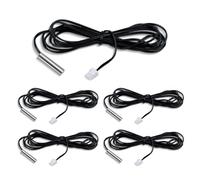 Innfeeltech 5 Pcs Waterproof Digital Thermal Temperature Sensor Probe 2M NTC 5K Ohm 3950 1%