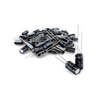 Innfeeltech 50 Pcs Electrolytic Capacitor 100uF 35V Aluminum Radial Electrolytic Capacitors