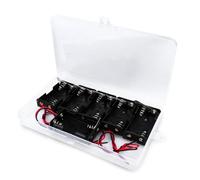 Innfeeltech 6 Pcs 2 x 1.5V AA Battery Holder, Wire Leads Battery holder case box with Knife-Switch
