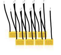 Innfeeltech 8 Pcs Safety Capacitors 275V 0.47uF X2 Suppression of differential mode interference capacitors 18 * 16 * 10mm, Pitch P 65/65mm