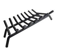 InnFinest Fireplace Log Grate 33 inch - 8 Bar Fire Grates - Heavy Duty 3/4 Wide Solid Steel - For Indoor Chimney Hearth Outdoor Fire Place Kindling Tool Pit Wrought