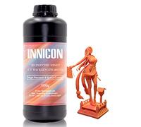 INNICON Rigid Resin 3d Printer Resin 405nm Rapid Resin For LCD DLP 3D Printing Resin High Precision Standard Photopolymer UV-Curing Liquid 3D Resin Orange
