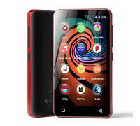 Innioasis 160GB MP3 Player with Bluetooth and WiFi, Android Music Player with Spotify,Amazon Music,Pandora,APP Store, 4" Full Touch Screen MP3 Player with Audible,Libby,Audiobook (Black_Red)