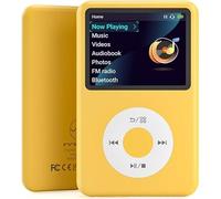 Innioasis Y1 MP3 Player - Bluetooth, Video Player, Audiobooks, FM Radio and Wheel Touch Control (Yellow, 64GB)