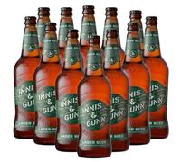 Innis & Gunn Lager Beer | 330ml Glass Bottles | Scottish Craft Lager | Crisp & Refreshing | Brewed with Naked Golden Oats & Citrus Hops | Award-Winning (Pack of 12)