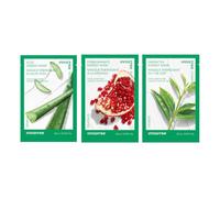 INNISFREE Energy Sheet Mask Bundles, Korean Smoothing Face Mask with Essence,3 pcs