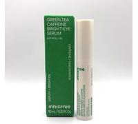 INNISFREE Green Tea Caffeine Bright Eye Serum, Depuffing, Brightening & Hydrating Eye Treatment for dark circles, 10ml