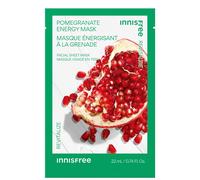 INNISFREE Pomegranate Energy Sheet Mask, Korean Revitalising Face Mask with Pomegranate Essence, For Glow, Smoothness & Dull Skin