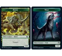 Innistrad: Midnight Hunt Commander - Rhino / Wolf Token | Innistrad: Midnight Hunt Commander