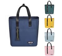 INNKGLE Insulated Lunch Bag -Navy Blue- Large Size Leakproof PEVA Liner, Triple-Layer Thermal Insulation, Large Opening, Front & Side Pockets - for Adults & Kids, Cool Bag for Office, School, Outdoors