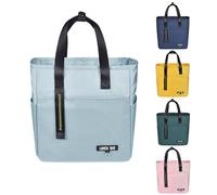 INNKGLE Insulated Lunch Bag -Sky Blue- Large Size Leakproof PEVA Liner, Triple-Layer Thermal Insulation, Large Opening, Front & Side Pockets - for Adults & Kids, Cool Bag for Office, School, Outdoors