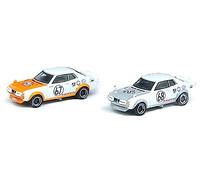 Inno Models Celica 1600GT TA22#67 Nobuhide Tachi & Celica 1600GT TA22#68 Kenichi Takeshita RHD Right Hand Drive Nippon Grand Prix 1972 2 Piece Box Set 1/64 Diecast Model Cars IN64-1600GT-NGP72-BS