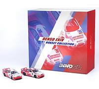 Inno Models Corona EXiV #38 Hidetoshi Mitsusada & Corona EXiV #39 Tom Kristensen RHD Nippon Denso Japanese Touring Championship 1995 2 Piece Set 1/64 Diecast Model Cars IN64-EXIV-JTCC95-BS