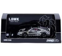 Inno Models LBWK (Liberty Walk) F40 Chrome Silver 1/64 Diecast Model Car IN64-LBWKF40-CHS