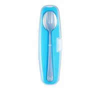 innobaby Din Din Smart Stainless Spoon and Fork Set (Blue)