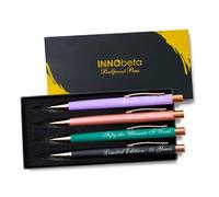 INNObeta 50th Birthday Gifts for Women - Set of 4 Stylish Ballpoint Pens with Funny Printed Sayings - Unique Gift for Her, Friends, Mom, Sister