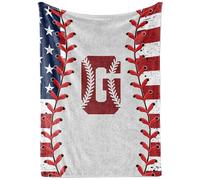 InnoBeta Baseball Gifts Blanket for Boys, Girls, Men, Coach - Initial Birthday for him, 50"x 65" - G