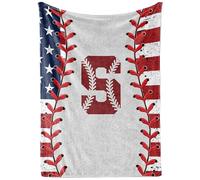 InnoBeta Baseball Gifts Blanket for Boys, Girls, Men, Coach - Initial Birthday for him, 50"x 65" - S