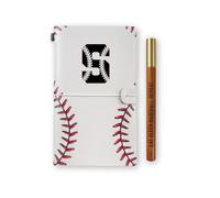 InnoBeta Baseball Gifts for Men Women, Baseball Coach Gifts Journal and Pen Vegan Leather Refillable Notebook, Sketchbook, Travel Diary, 7.8x5 Inches - S