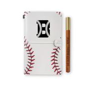 InnoBeta Baseball Gifts for Men Women, Baseball Coach Gifts Journal and Pen Vegan Leather Refillable Notebook, Sketchbook, Travel Diary, 7.8x5 Inches - B
