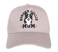 INNObeta Border Collie Gifts for Women, Border Collie Mom Cap for Mothers' Day, Birthday, Christmas, Adjustable Embroidered Baseball Cap Dove Grey