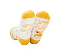 INNObeta Corgi Gifts for Corgi Lovers, One Size Crew Socks, Guess What