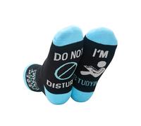 INNObeta Fun Student Gifts for College Students Women Men, Studying Gifts for Nursing Students, One Size Crew Socks, Do Not Disturb I'm Studying