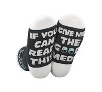 INNObeta Get Well Soon Gifts for Men After Surgery, Get Well Soon Basket Women, One Size Unisex Crew Socks, If You Can Read This Give Me The Good Meds