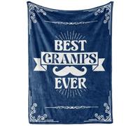 InnoBeta Gramps Gifts for Grandpa, Throw Blanket for Grandfather, Presents from Grandchildren, Grandkids for Christmas, Birthday, Father's Day (50 x 65 inches)