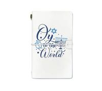 InnoBeta Hanukkah Gifts for Women/Men, Hanukkah Journal, 7.8x5 Inches Notebook, Sketchbook, Travel Diary, Gift for Chanukah Jewish Holiday for Friends, Coworkers - Oy To The World