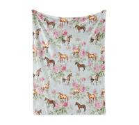 InnoBeta Horse Gifts for Girls, Flannel Plush Throw Blanket, 40 x 50 inches