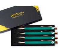 INNObeta Irish Gifts for Women Men Teens, Ballpoint Pen Set of 4, Lucky Shamrock Irish Theme Stuff for St. Patrick's Day, Christmas, Birthday