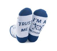 INNObeta Mechanic Socks for Men - Unique Gift for Diesel Mechanics and Mechanical Engineering - One Size Crew Socks - Trust Me I'm A Mechanic