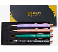 INNObeta Psychologist Therapist Gifts Ballpoint Pen Set of 4, on Birthday, Christmas