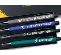 INNObeta Rugby Gifts, Ballpoint Pen Set of 4