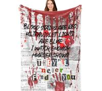 InnoBeta Serial Killer Gifts for Women Men, Throw Blanket for True Crime Lovers On Birthday Christmas, 60x80 Inches