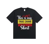InnoBeta True Crime Gifts Shirt Unisex Adults T-Shirt for Appreciation Day, Christmas, Black, Medium